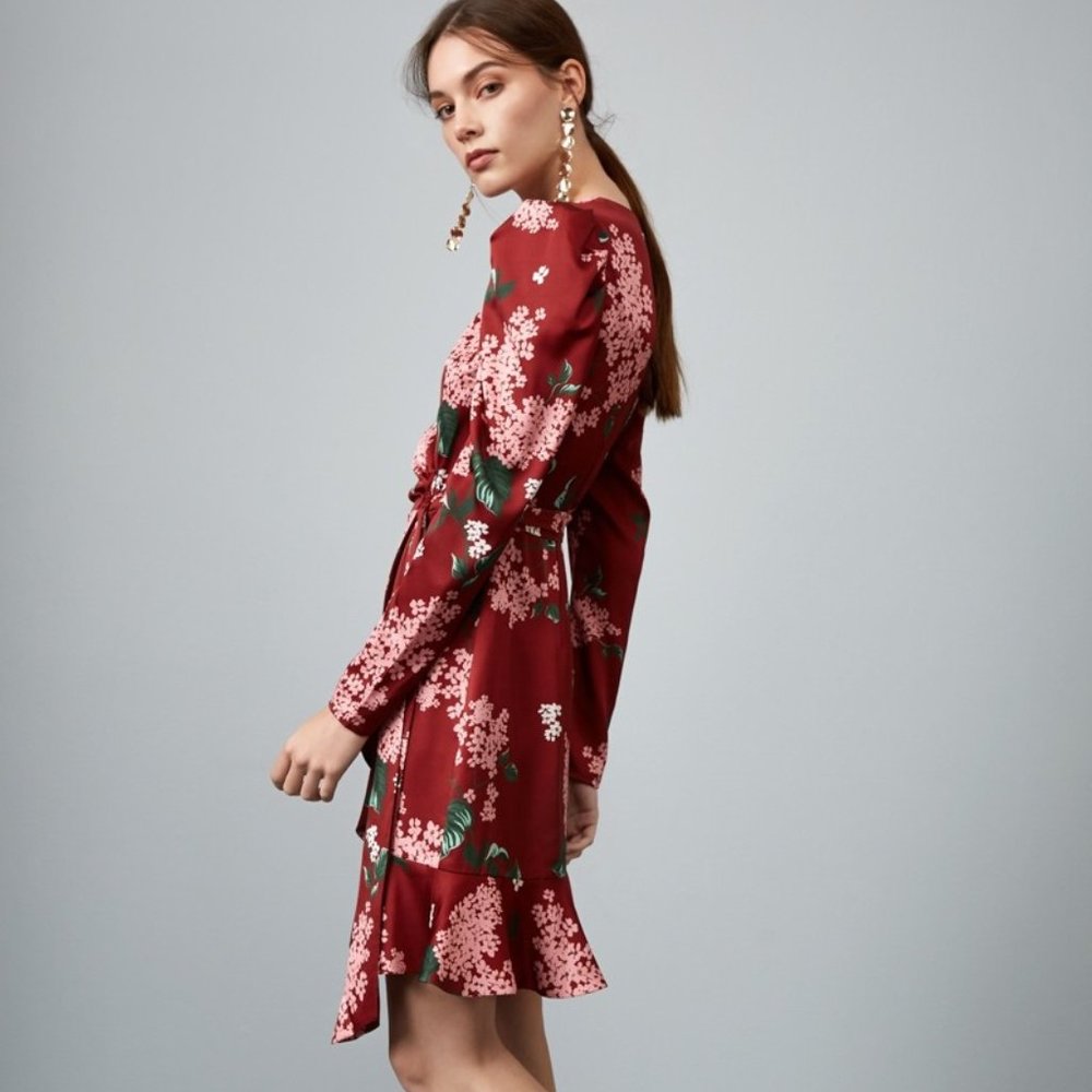 Keepsake This Moment Long Sleeve Wrap Dress Size XXS - Picture 3 of 9